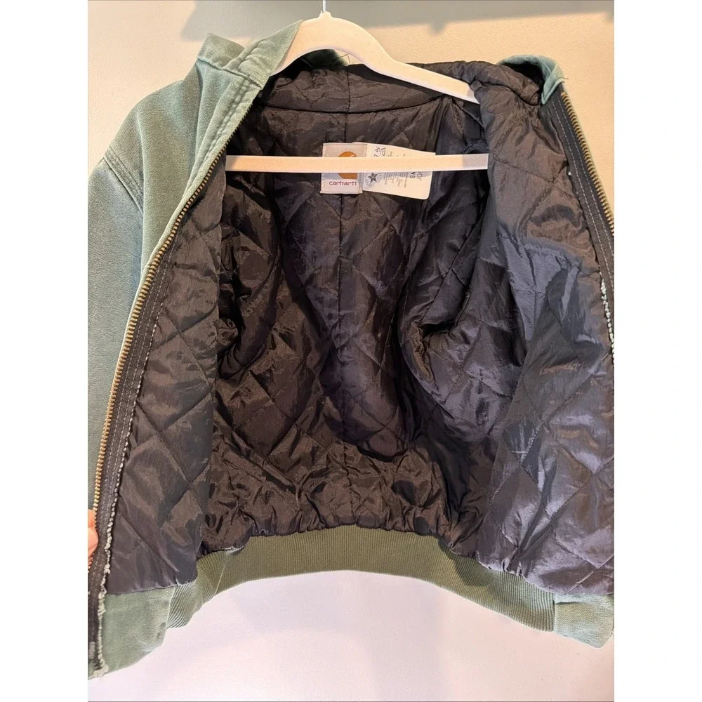 Carhartt Youth Small Vintage 1997 Aspen Green Active Barn Jacket JQ694